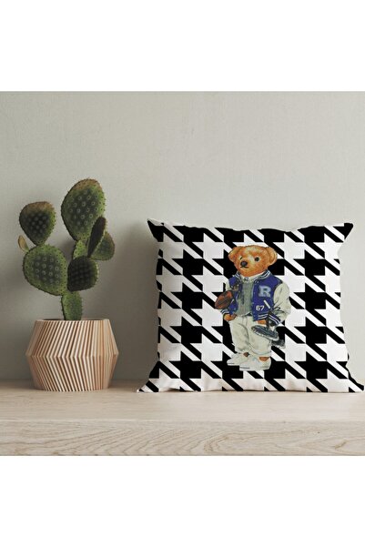 LadiesHome Husă pentru pernă digitală cu design special pentru ursuleț de plu...