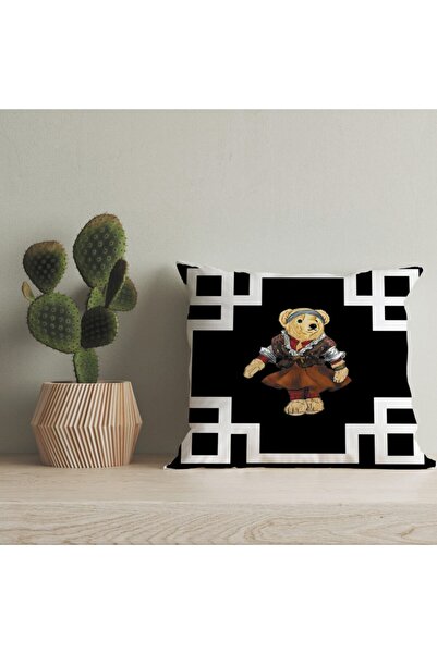 LadiesHome Husă pentru pernă digitală cu design special pentru ursuleț de plu...