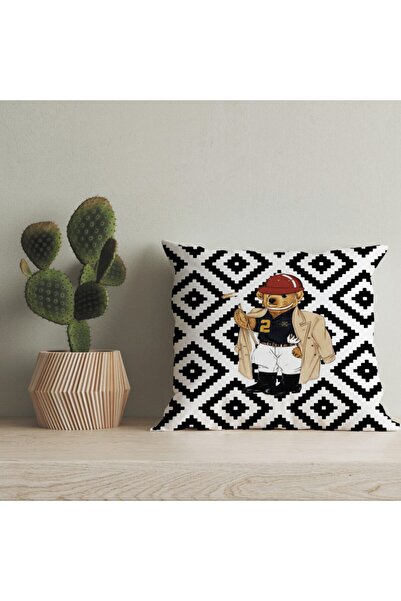 LadiesHome Husă pentru pernă digitală cu design special pentru ursuleț de plu...