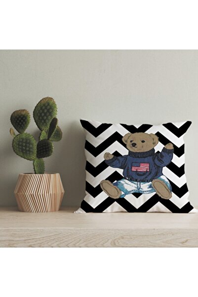 LadiesHome Husă pentru pernă digitală cu design special pentru ursuleț de plu...