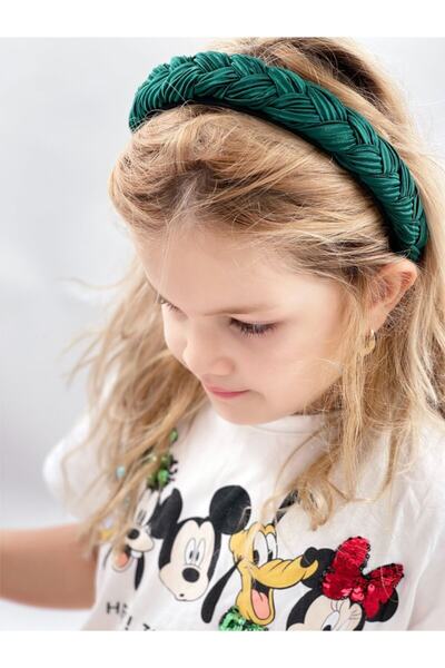 QUEEN AKSESUAR Coroană din satin tricotat cu pliuri late