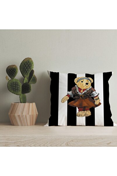 LadiesHome Husă pentru pernă digitală cu design special pentru ursuleț de plu...