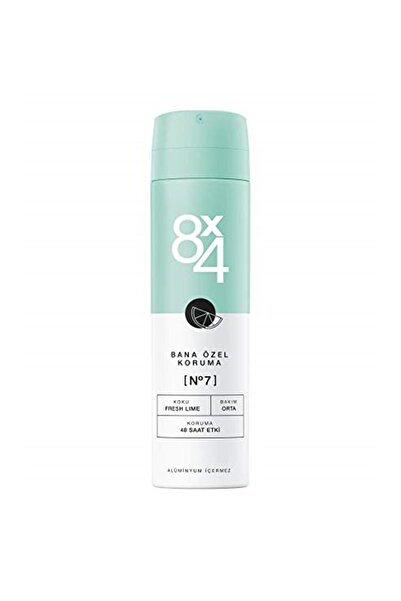 8x4 No 7 Fresh Lime Kadın Sprey Deodorant 150 ml  YSFTPNZ5013970