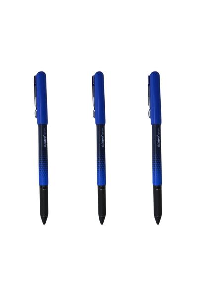 Liqeo قلم جل للإشارة 1.0 مم قلم توقيع أزرق 3 قطع