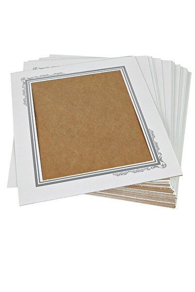 Birlik Fotoğrafçılık 15x21 White Cardboard Frame - Kc-1
