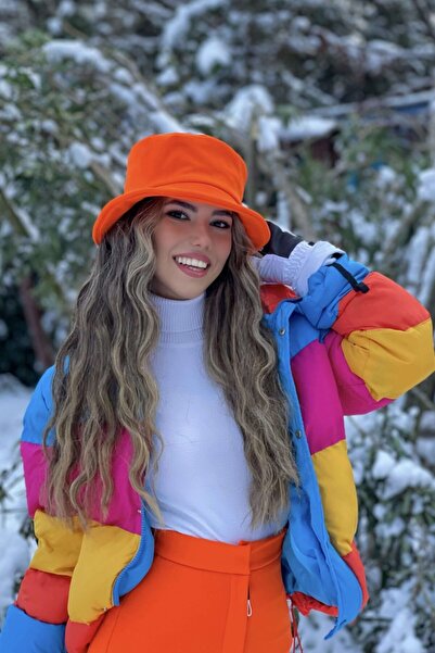 BERFUĞ KIRAN Softshell Bucket Şapka Turuncu