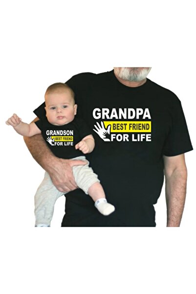 venüsdijital تي شيرت أسود من Grandpa Grandson Best Friend (إنه منتج واحد، أضف...