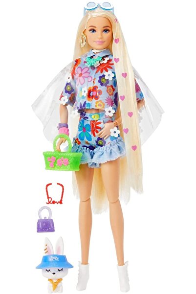 Barbie Extra Sarışın Mavi Etek Bebek