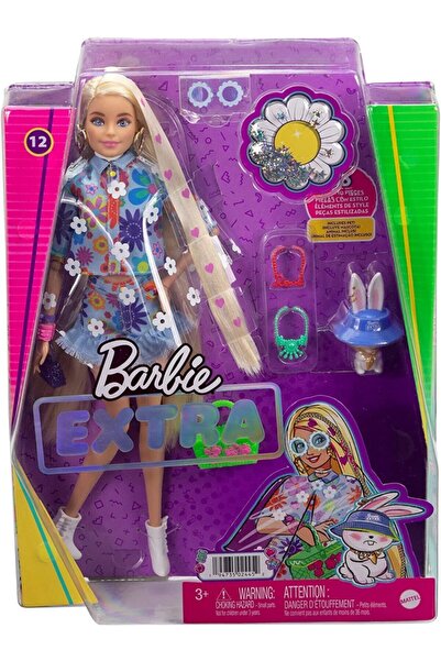Barbie Extra Sarışın Mavi Etek Bebek