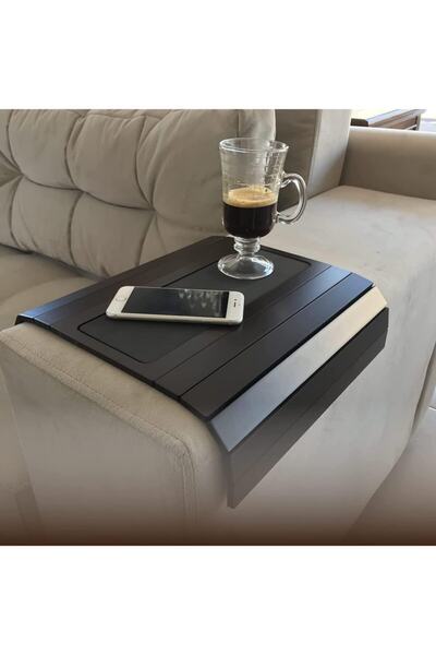 Mobitell Ahşap Katlanır Portatif Yan Sehpa Koltuk Kolçak Sehpası