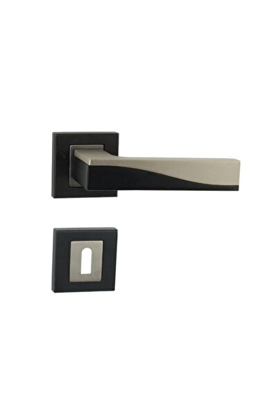 Sofuoğlu Güçlüer Yapı Derya Kapı Kolu ( Oda - Iç Kapısı Kol ) Kare Rozetli Mat Siyah-saten 61840032