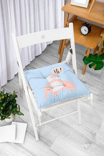 Realhomes Pernă de scaun cu puf imprimată digital cu design personalizat
