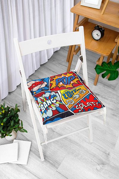 Realhomes Custom Design Digital Printed Pouf Chair Cushion