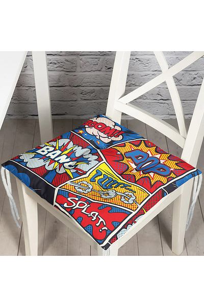 Realhomes Custom Design Digital Printed Pouf Chair Cushion