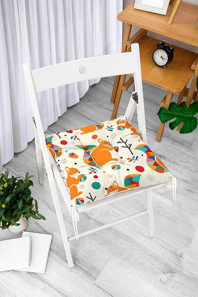 Realhomes Custom Design Digital Printed Modern Pouf Chair Cushion