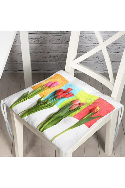 Realhomes Custom Design Digital Printed Pouf Chair Cushion