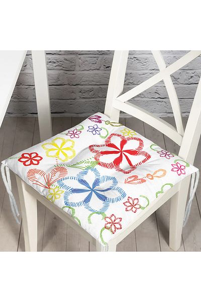 Realhomes Custom Design Digital Printed Modern Pouf Chair Cushion