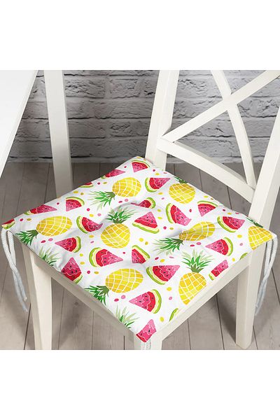 Realhomes Custom Design Digital Printed Pouf Chair Cushion