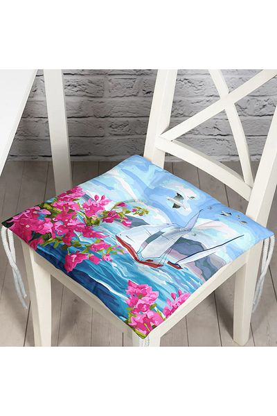 Realhomes Custom Design Digital Printed Pouf Chair Cushion