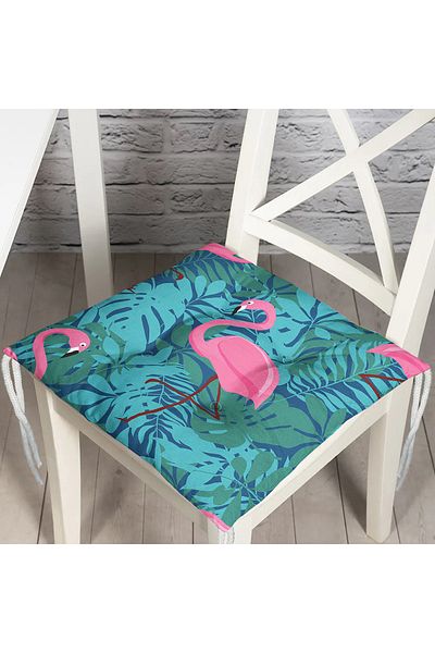 Realhomes Μαξιλάρι καρέκλας με μοτίβο Flamingo με ψηφιακή εκτύπωση