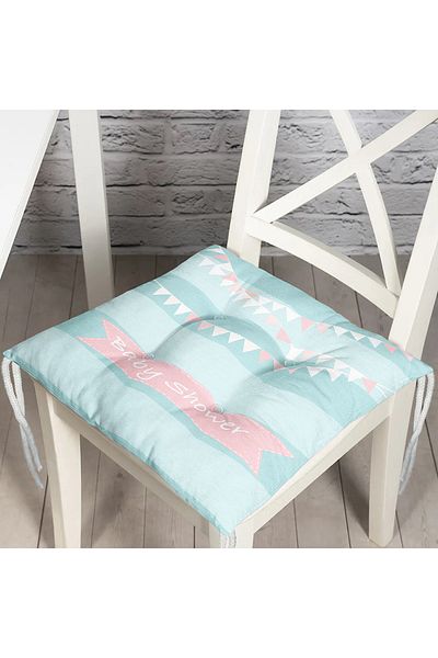 Realhomes Pernă de scaun cu puf imprimată digital cu design personalizat