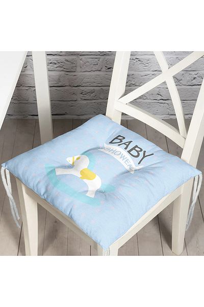 Realhomes Pernă de scaun cu puf imprimată digital cu design personalizat