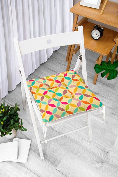 Realhomes Digital Printed Fluffy Chair Cushion