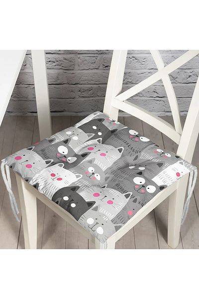 Realhomes Digital Printed Fluffy Chair Cushion