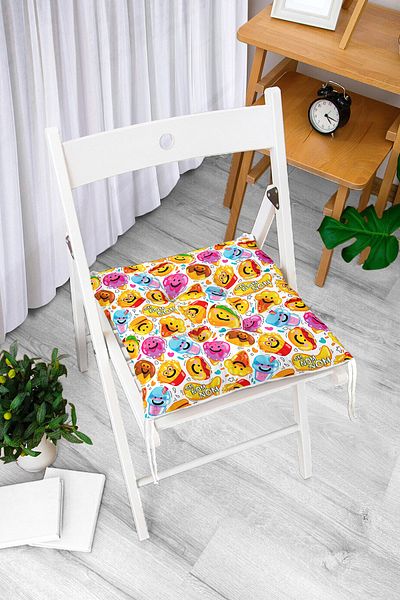 Realhomes Custom Design Digital Printed Modern Pouf Chair Cushion