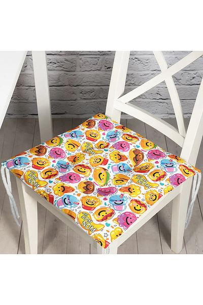 Realhomes Custom Design Digital Printed Modern Pouf Chair Cushion