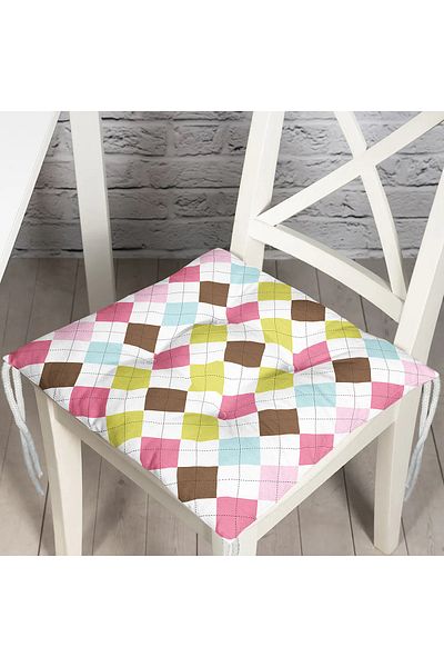 Realhomes Digital Printed Fluffy Chair Cushion