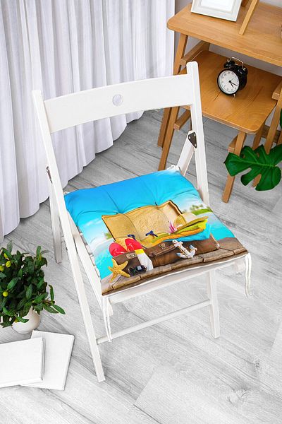 Realhomes Custom Design Digital Printed Pouf Chair Cushion