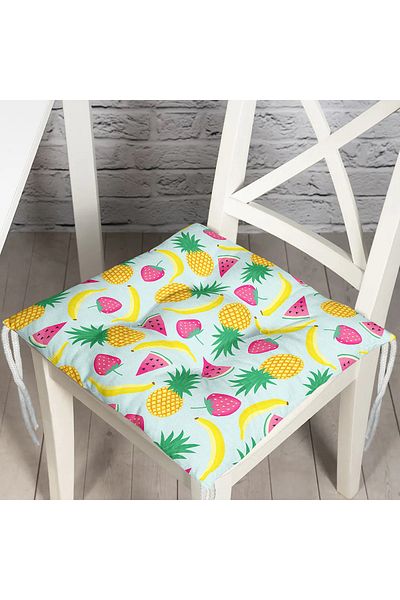 Realhomes Custom Design Digital Printed Pouf Chair Cushion