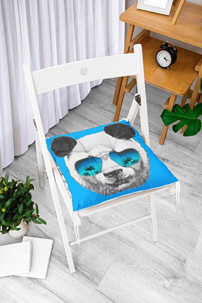 Realhomes Dekorativni pufasti jastuk za stolicu sa motivom cool pande sa naoč...