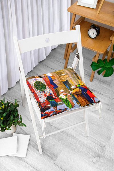 Realhomes Custom Design Digital Printed Pouf Chair Cushion