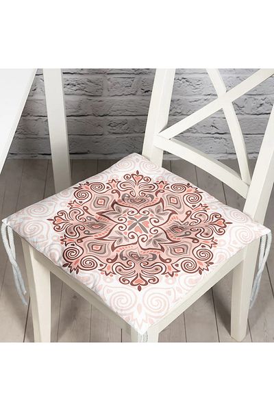 Realhomes Digital Printed Modern Patterned Fluffy Square Chair Cushion