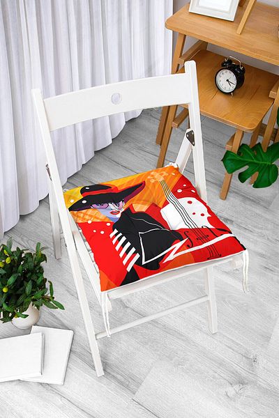 Realhomes Custom Design Digital Printed Pouf Chair Cushion