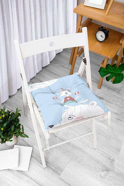 Realhomes Pernă de scaun cu puf imprimată digital cu design personalizat