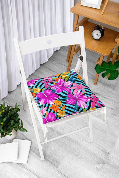 Realhomes Custom Design Digital Printed Pouf Chair Cushion