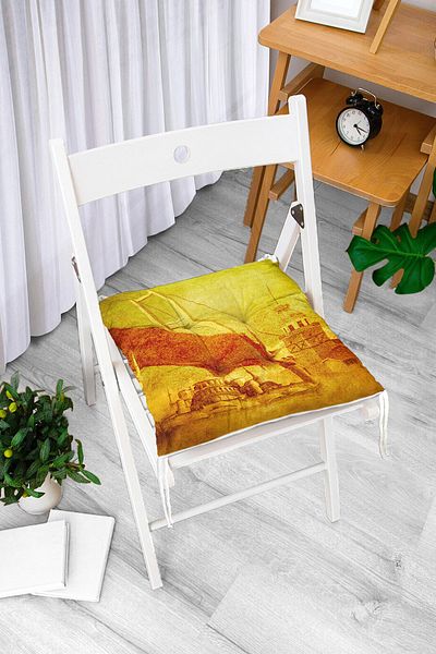 Realhomes Custom Design Digital Printed Pouf Chair Cushion