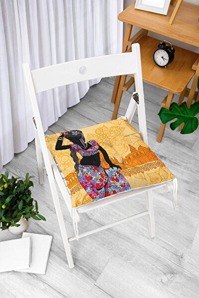 Realhomes Dekorativni pufasti jastuk za stolicu sa etničkim uzorkom i motivom...