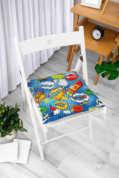 Realhomes Custom Design Digital Printed Pouf Chair Cushion