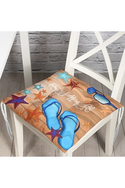 Realhomes Custom Design Digital Printed Pouf Chair Cushion