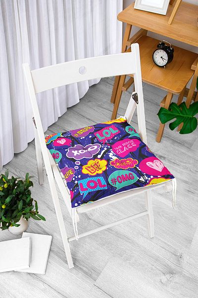 Realhomes Custom Design Digital Printed Pouf Chair Cushion