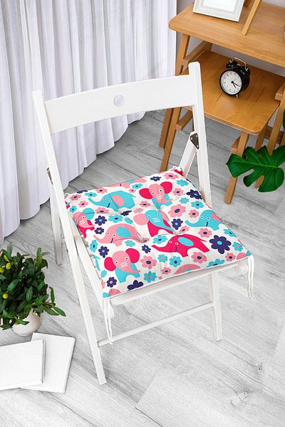 Realhomes Digital Printed Fluffy Chair Cushion