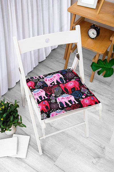 Realhomes Custom Design Digital Printed Pouf Chair Cushion