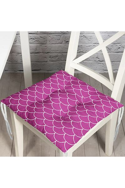 Realhomes Digital Printed Fluffy Square Chair Cushion