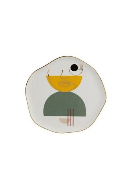 Porland Abstract Series 21cm Flat Plate Pattern1
