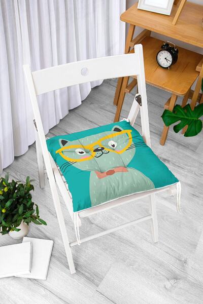 Realhomes Özel Tasarım Dijital Baskılı Modern Pofidik Sandalye Minderi