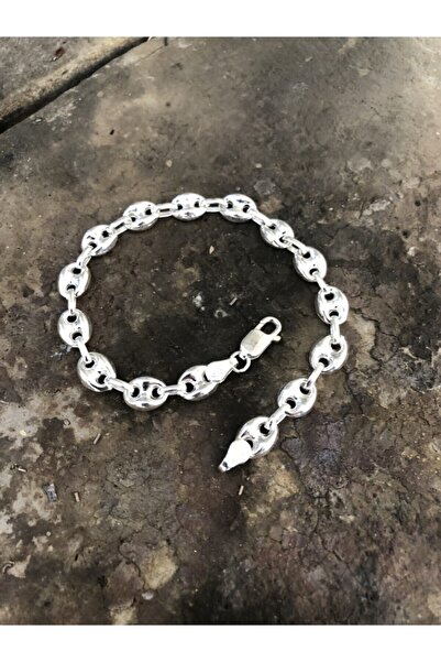 Redstone Store 925 Ayar Gümüş Gemici Model Bileklik Zincir